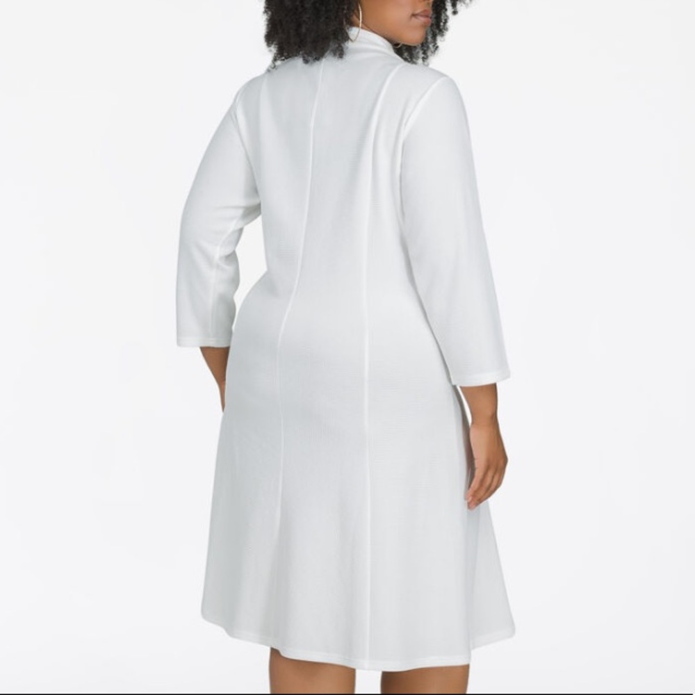 ZIP-FRONT PLEATED A-LINE - Picture 3 of 4